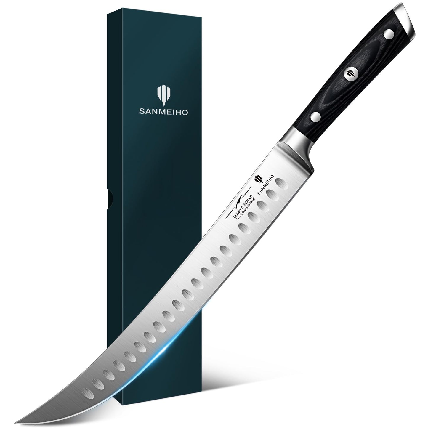 10-Inch Serrated Bread & Sourdough Knife with Wood Handle