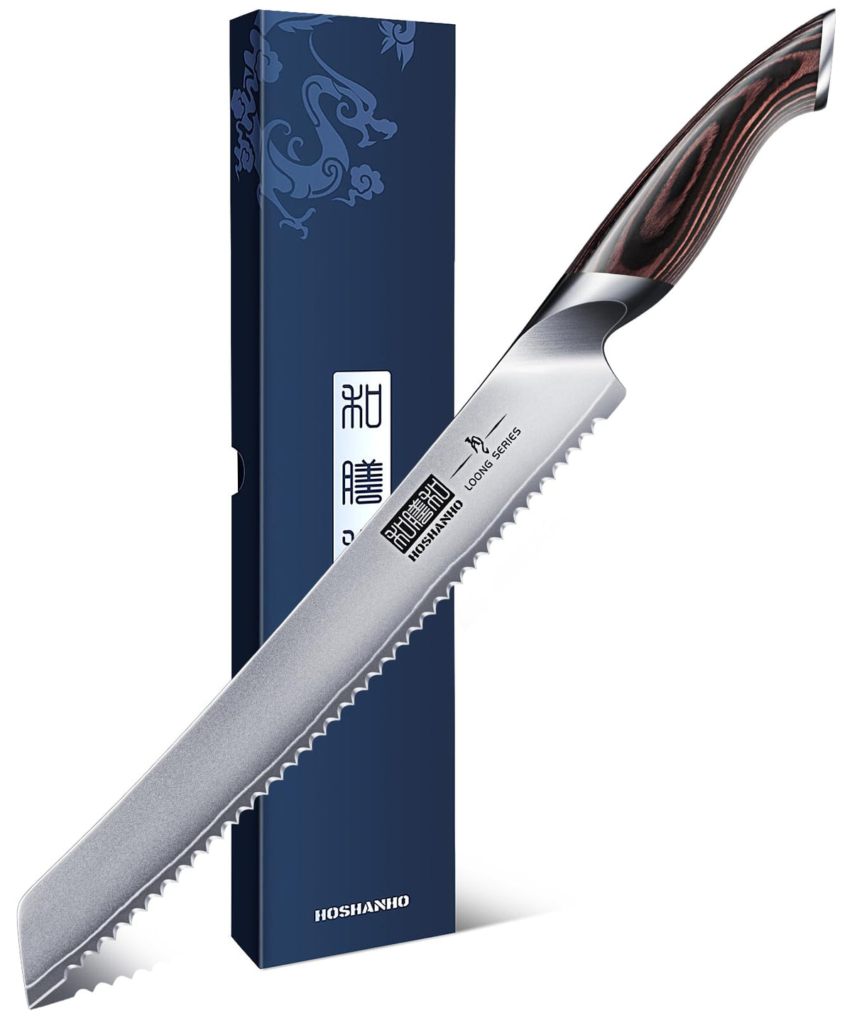 HOSHANHO Bread Knife 10 inch, Ultra Sharp Japanese Serrated Bread Knife