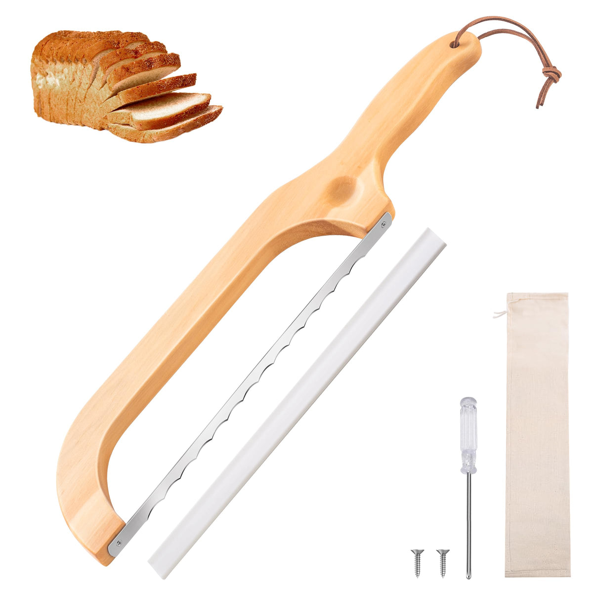 Bread Knife for Homemade Bread 14.5'' Sourdough Bread Knife Bread knives