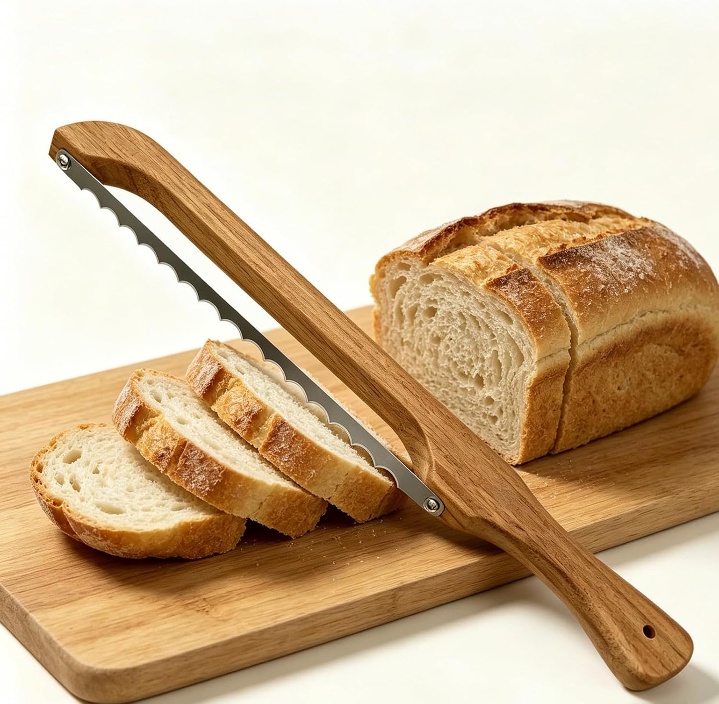 Sourdough Bread Knife for Homemade Bread, Bread Slicer-Cutter& Bread Bow Knife for Sourdough with Ergonomic Grip for Easy, Clean & Even Slicing, Bread Saw