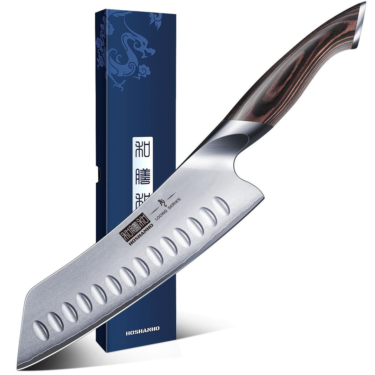 HOSHANHO 7 Inch Japanese Chef Knife, Ultra Sharp Kitchen Santoku Knives