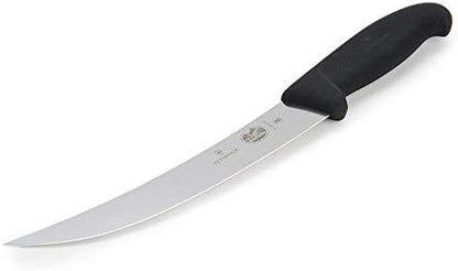Victorinox Fibrox 8-Inch Curved Breaking Knife - Pro Butcher Slicing Knife