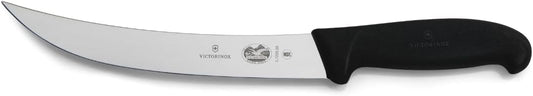 Victorinox Fibrox 8-Inch Curved Breaking Knife - Pro Butcher Slicing Knife