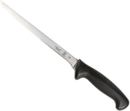 Mercer Culinary M22707 Millennia Black Handle, 7-Inch Granton Edge, Santoku Knife