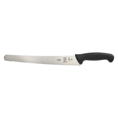 Mercer Culinary M22408 Millennia Black Handle, 8-Inch Offset Wavy Edge, Bread Knife