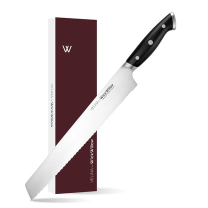 WICKWILLOW 7” Santoku Knife – Sharp Forged German Steel Kitchen Knife