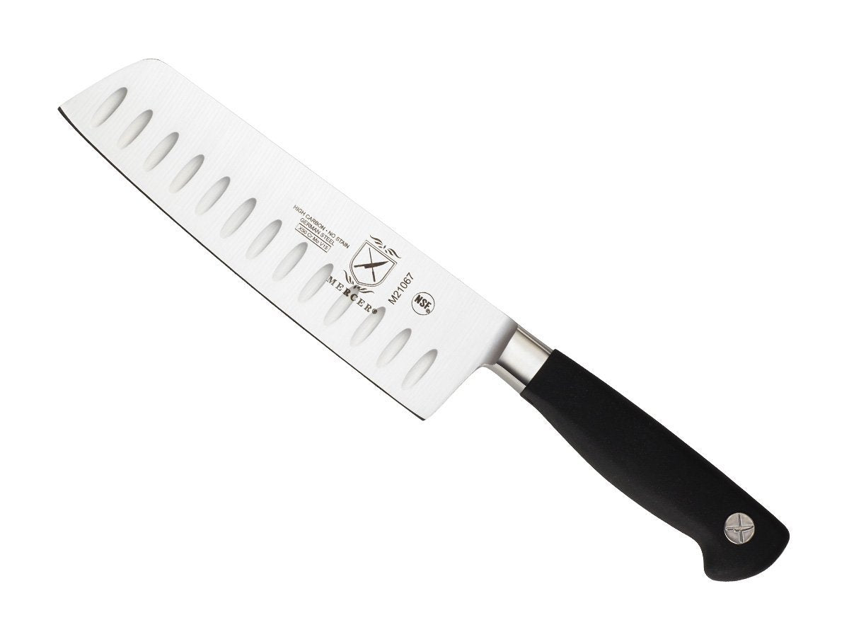 Mercer Culinary M20707 Genesis 7-Inch Santoku Knife,Black