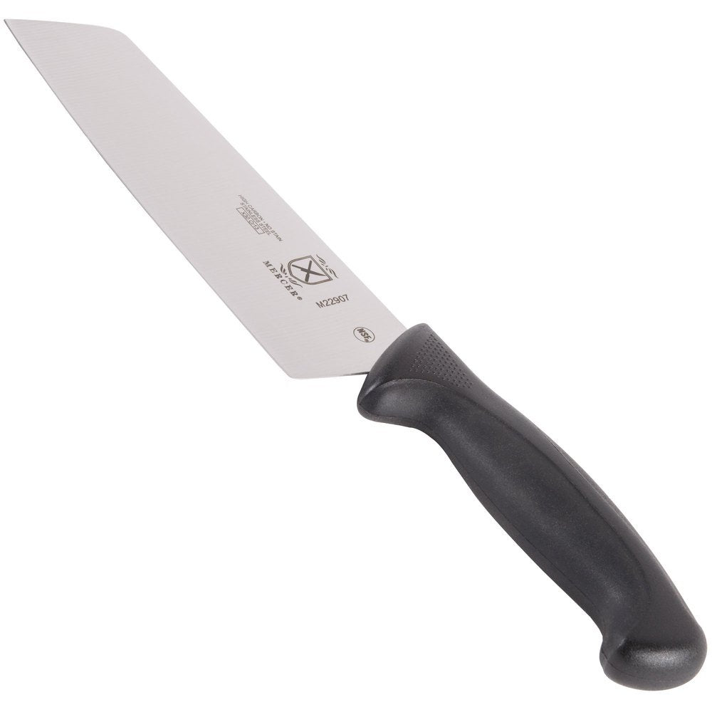 Mercer Culinary M23890 Millennia Black Handle, 9-Inch Offset Wavy Edge, Bread Knife