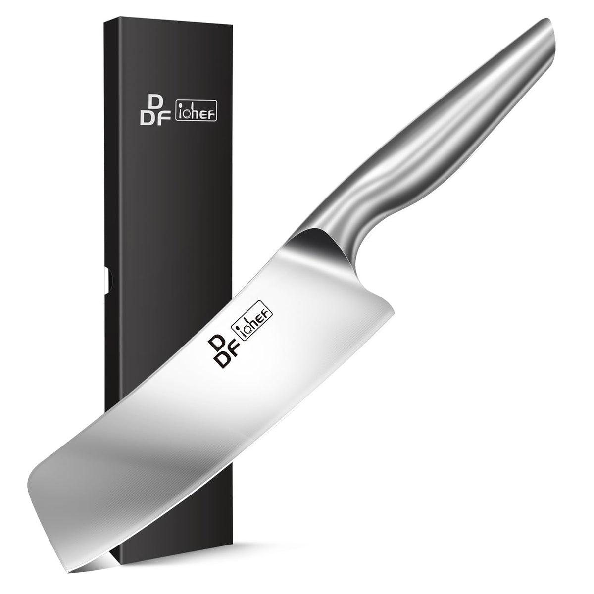 Chef Knife 7 Inch, High-Carbon Stainless Steel Santoku, Dishwasher Safe