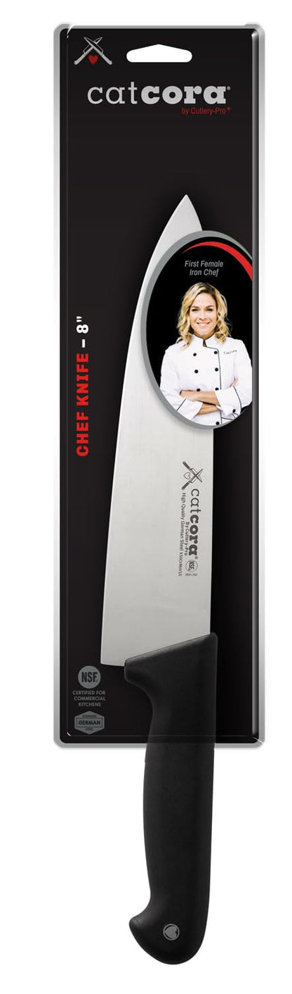 CAT CORA Offset Serrated Bread Knife, Professional 9-Inch German Steel Blade For Homemade Sourdough, Artisan Bread Slicing, or Cake Cutting, Ergonomic Soft-Grip Handle, NSF-Certified Kitchen Knife