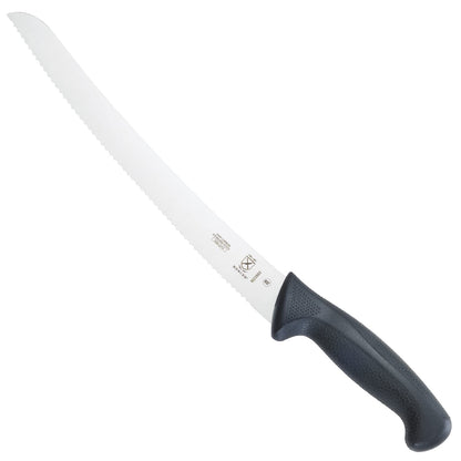 Mercer Culinary M22408 Millennia Black Handle, 8-Inch Offset Wavy Edge, Bread Knife