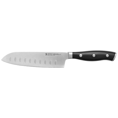 HENCKELS Forged Accent Razor-Sharp 2-pc Knife Set, Santoku Knife 5 Inch, Santoku Knife 7 Inch, German Engineered Informed by 100+ Years of Mastery,Black