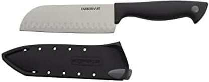 Farberware EdgeKeeper 5-Inch Santoku Knife with Sharpening Cover
