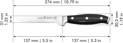 HENCKELS Forged Premio 5.5-inch Boning Knife, Black/Stainless Steel