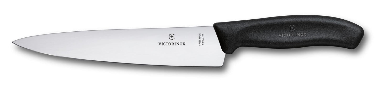 Victorinox Swiss Classic 7 Inch Santoku knife, Granton Blade, Black