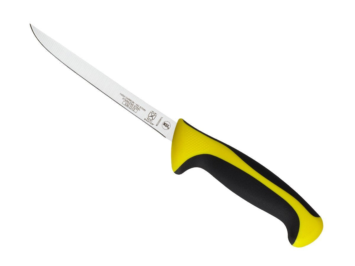 Mercer Culinary Millennia Colors 6-Inch Curved Boning Knife, Blue