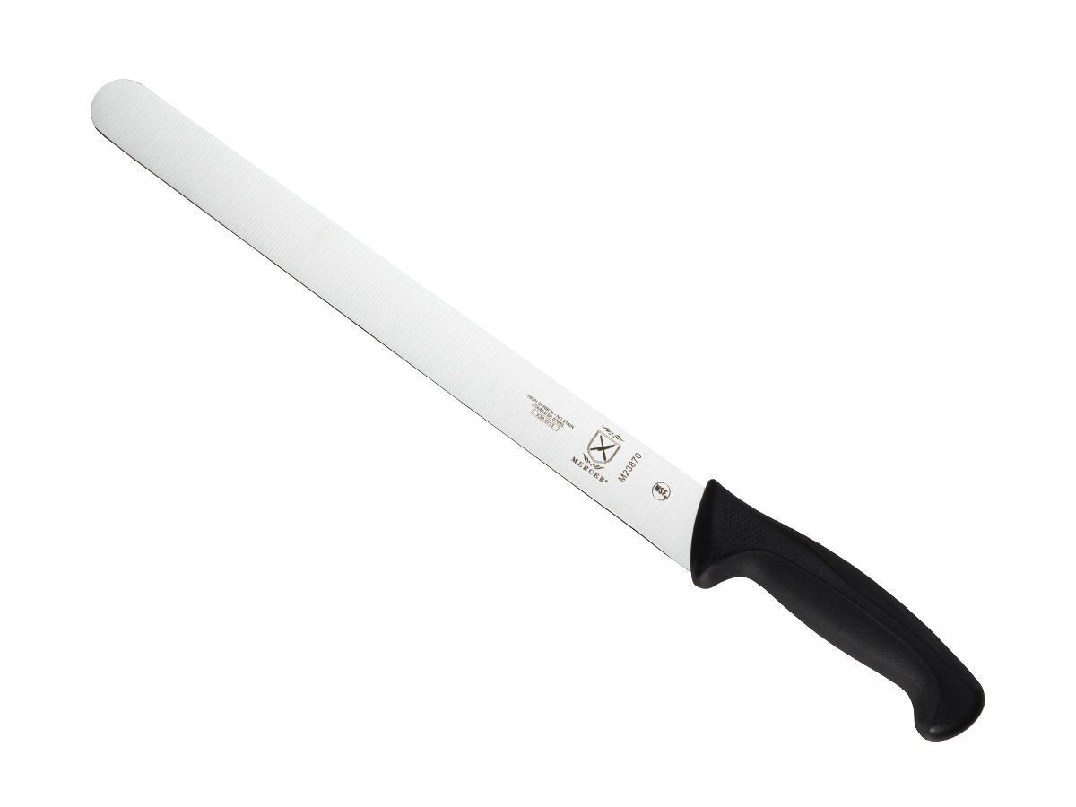Mercer Culinary M22408 Millennia Black Handle, 8-Inch Offset Wavy Edge, Bread Knife