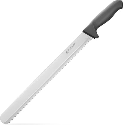 KUTLER Professional 14-Inch Bread Knife and Cake Slicer with Serrated Edge - Ultra-Sharp Stainless Steel Cutlery