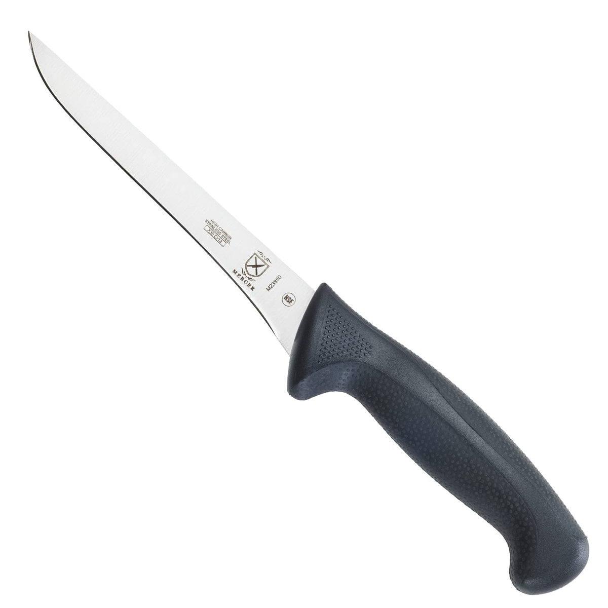 Mercer Culinary M23890 Millennia Black Handle, 9-Inch Offset Wavy Edge, Bread Knife