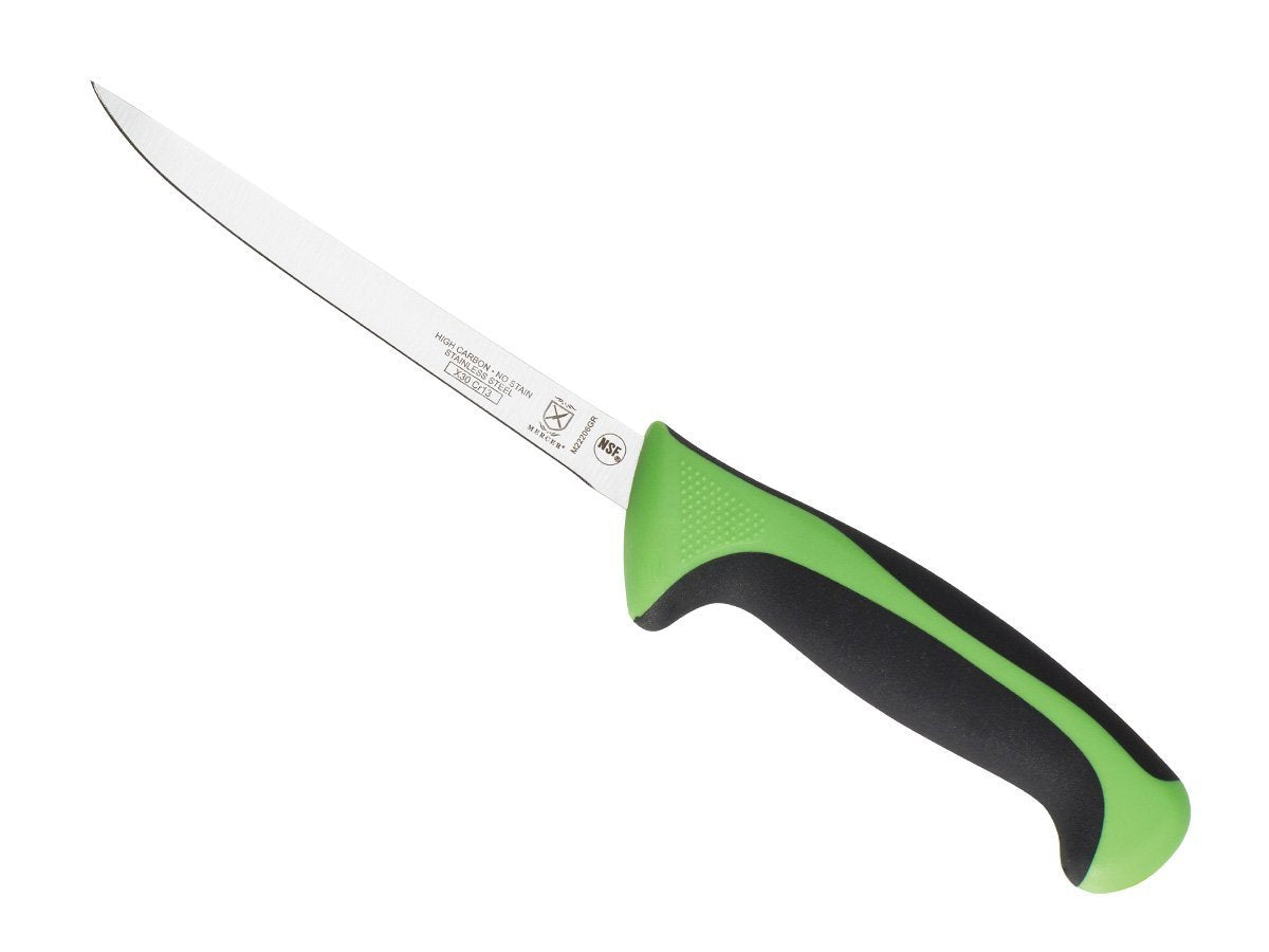Mercer Culinary Millennia Colors 6-Inch Curved Boning Knife, Blue