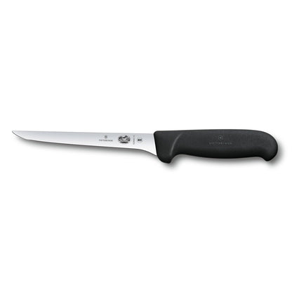 Victorinox Fibrox 6 Inch Flexible Boning Knife, Straight Blade, Black
