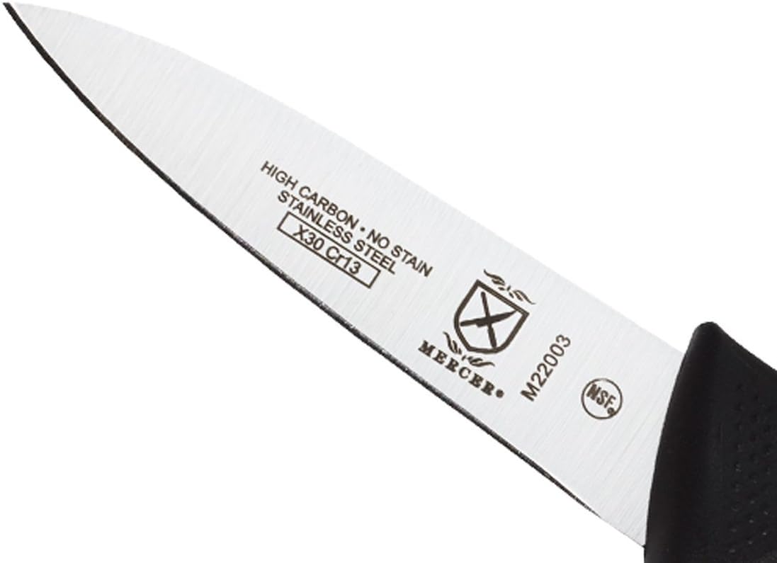 Mercer Culinary M22003 Millennia Black Handle, 3.5-Inch, Paring Knife