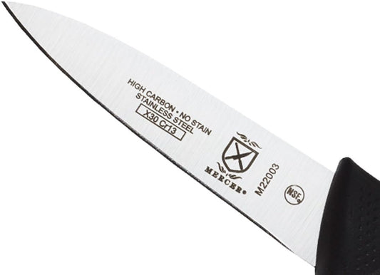 Mercer Culinary M22003 Millennia Black Handle, 3.5-Inch, Paring Knife