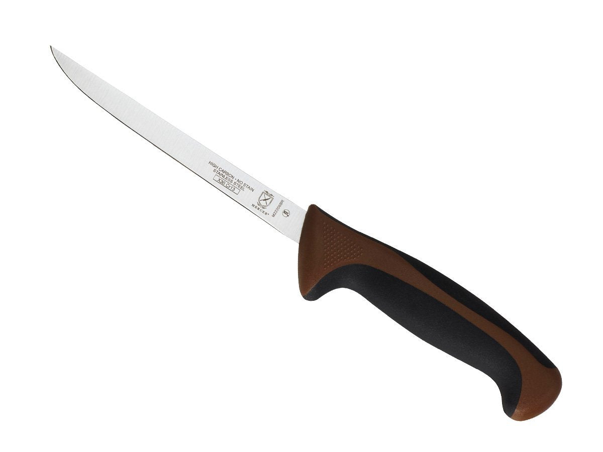 Mercer Culinary Millennia Colors 6-Inch Curved Boning Knife, Blue