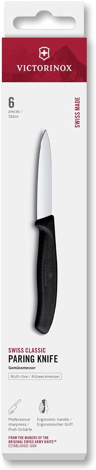 Victorinox Swiss Classic 3.25" Paring Knife, Straight Edge Spear Point