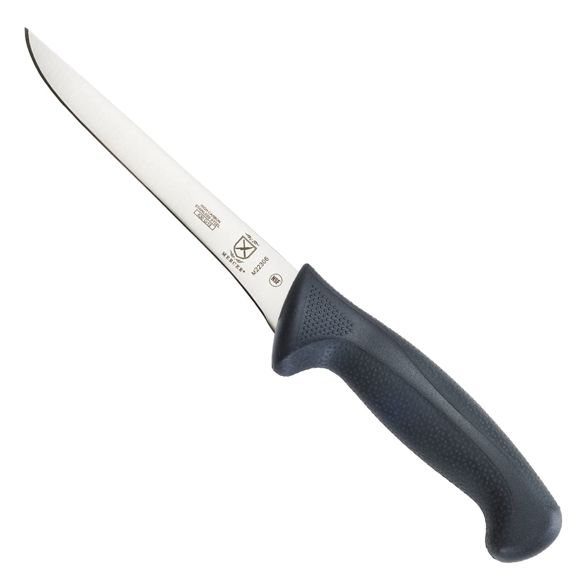 Mercer Culinary M22408 Millennia Black Handle, 8-Inch Offset Wavy Edge, Bread Knife