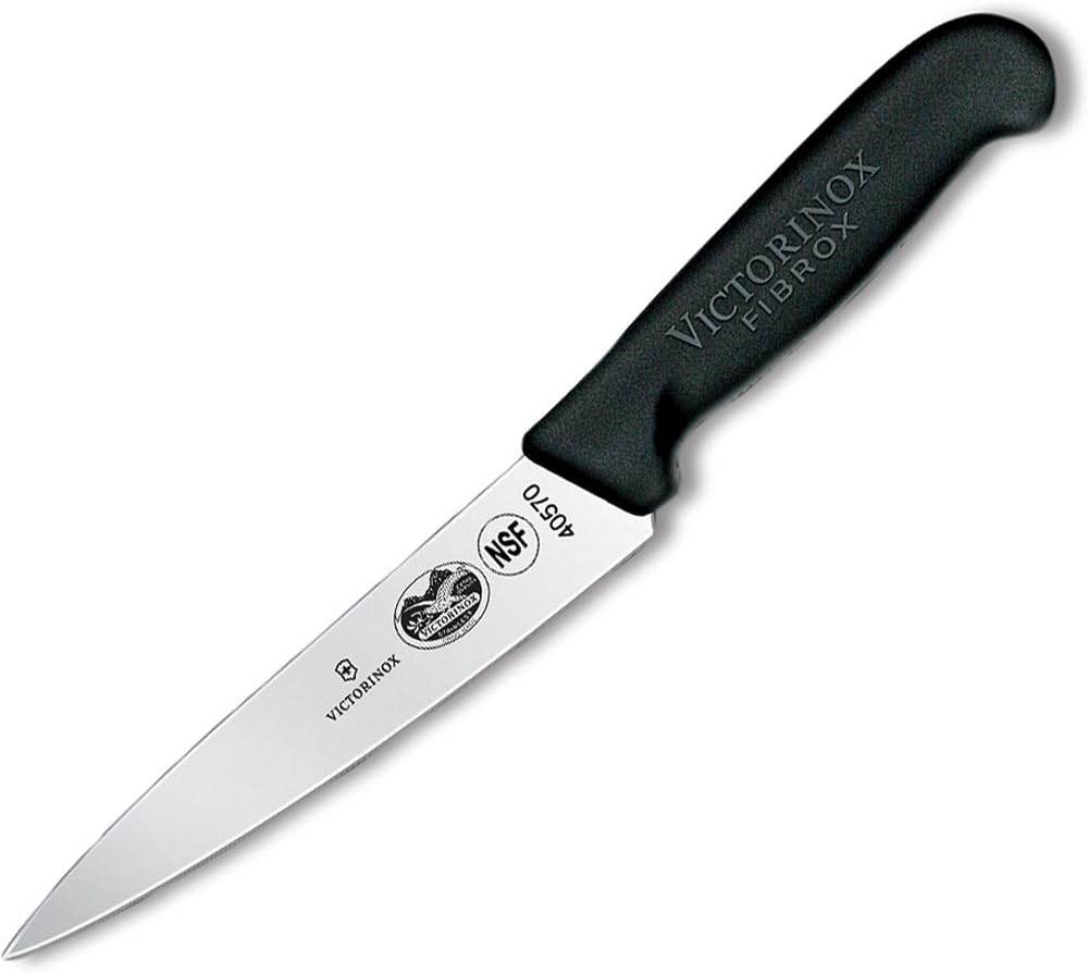 Victorinox Fibrox 6-In Curved Boning & Fillet Knife, Flexible Steel Blade