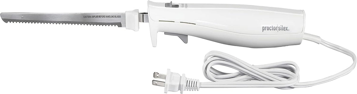 Proctor Silex Easy Slice Electric Knife With Serrated Stainless Steel Blade