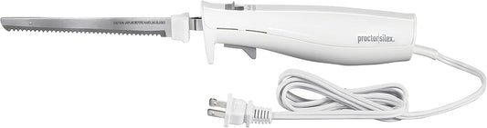 Proctor Silex Easy Slice Electric Knife With Serrated Stainless Steel Blade