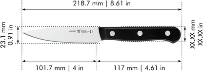 Henckels Solution 4-Inch Paring Knife, Razor-Sharp, German Engineered