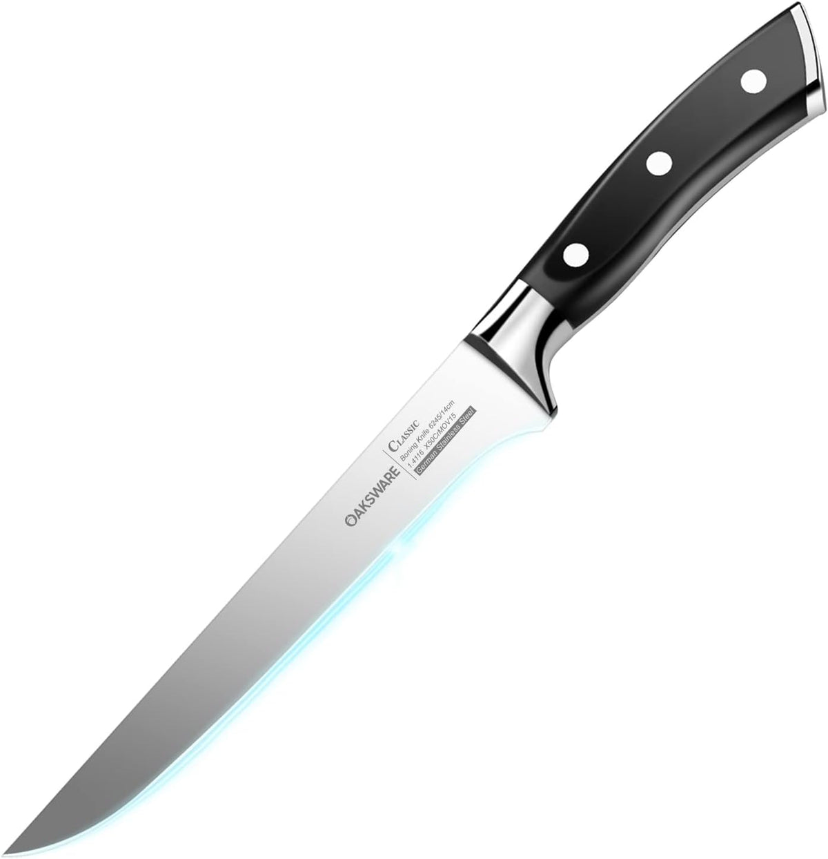 OAKSWARE Pro Boning Knife 5.5 Inch, German High Carbon Steel Fillet Knife