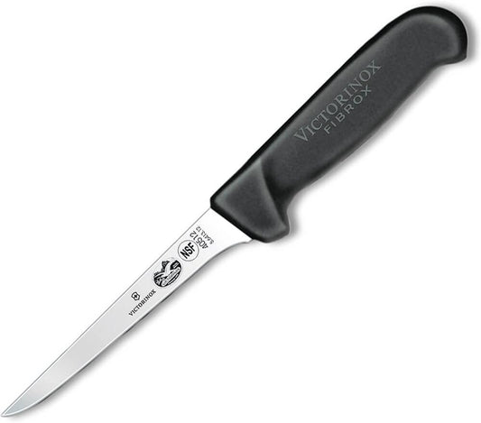 Victorinox Fibrox 5 Inch Boning Knife - Dishwasher Safe and Ergonomic Handle, Black