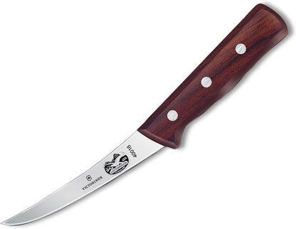 Victorinox Wood 6" Boning Knife, Curved Blade, Semi-stiff, Maple Handle
