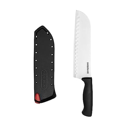 Farberware EdgeKeeper 5-Inch Santoku Knife with Sharpening Cover