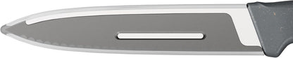 Zyliss Serrated Paring Knife – German Stainless Steel Blade with Sustainable Wheat Straw NonSlip Handle – Blade Guard Included – Dishwasher Safe – 3.9 inches - Gray