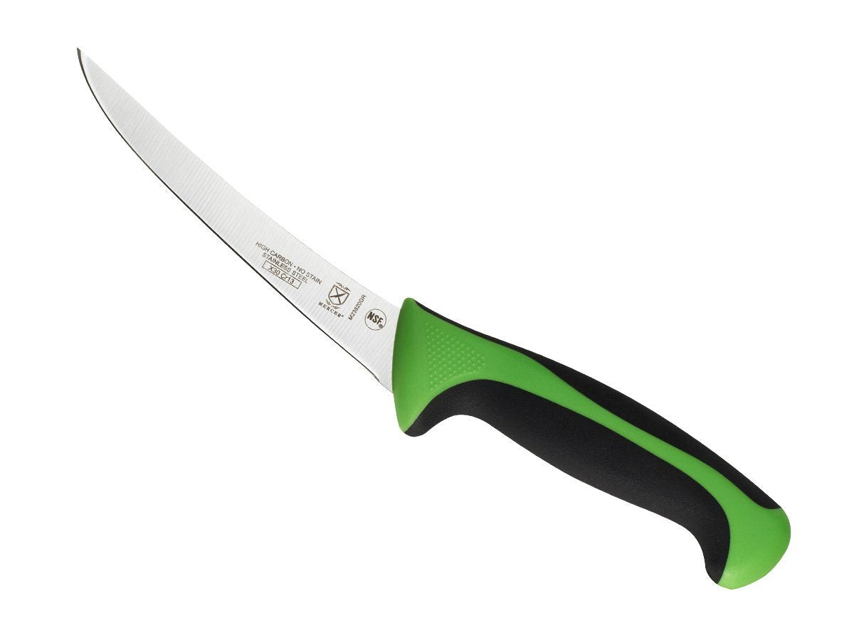 Mercer Culinary Millennia Colors 6-Inch Curved Boning Knife, Blue