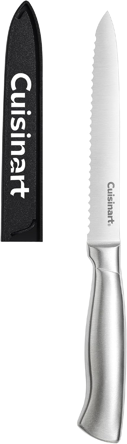 Cuisinart 2-Piece Utility Pairing Stainless Steel Knife Set, includes 5.5" Serrated Utility and 3.5" Pairing Knife