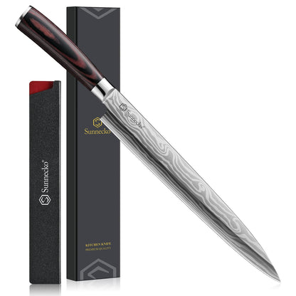 Sunnecko BBQ Carving Knife Set,Slicing and Boning Knife for Meat Cutting