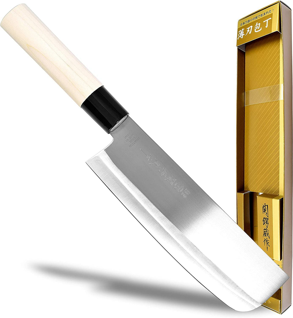 Japanese Paring Knife 4-Inch, High Carbon Stainless Steel Fruit Knife with Wooden Handle and Sheath, Small Utility Kitchen Knife for Peeling, Coring, Mincing, Made in Japan