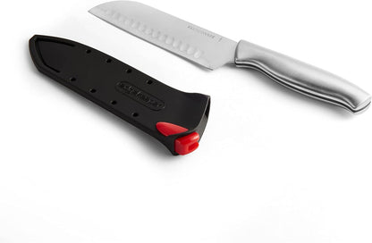 Farberware Edgekeeper Self-Sharpening Santoku Knife, 5-Inch, Stainless