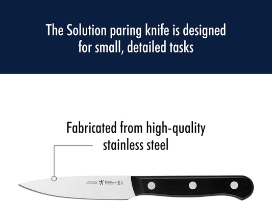 Henckels Solution 4-Inch Paring Knife, Razor-Sharp, German Engineered
