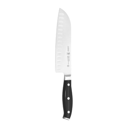 HENCKELS Forged Accent Razor-Sharp 2-pc Knife Set, Santoku Knife 5 Inch, Santoku Knife 7 Inch, German Engineered Informed by 100+ Years of Mastery,Black