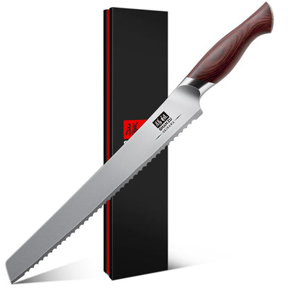 7 In Chef Knife,SHAN ZU 10Cr15Mov High Carbon Stainless Steel Santoku Knife