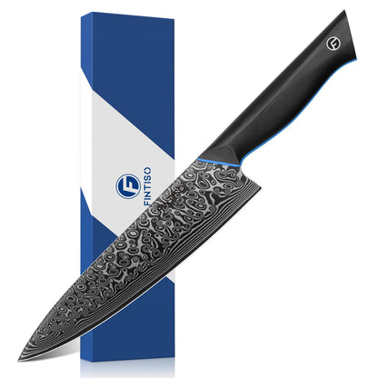 Santoku Knife 7 Inch, 67-Layer Damascus Steel Chef Knife with G10 Handle