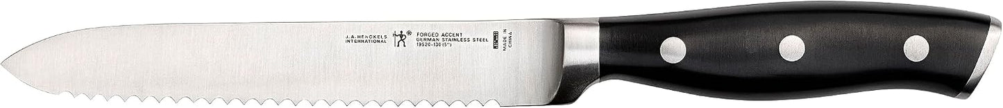 HENCKELS Forged Premio 5.5-inch Boning Knife, Black/Stainless Steel