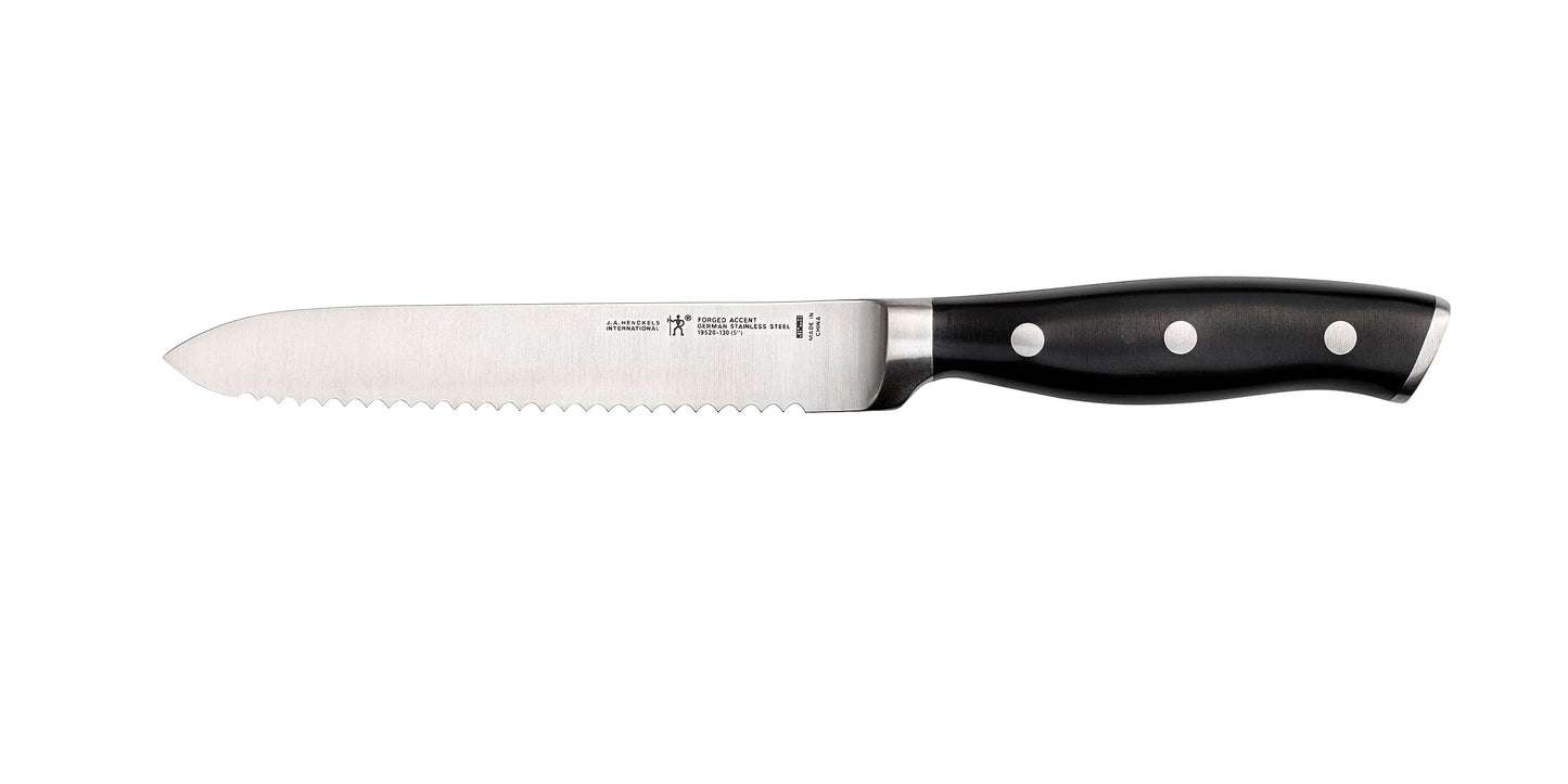 HENCKELS Forged Premio 5.5-inch Boning Knife, Black/Stainless Steel